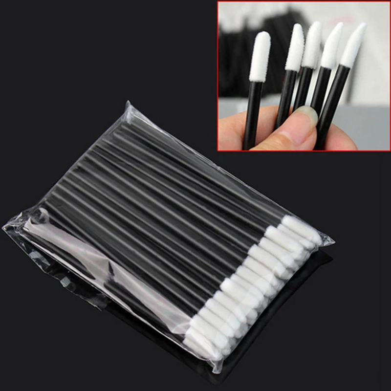 5/50/100 Pcs Lip Brushes Disposable Cosmetic Lip Brush Lipstick Lip Glossy Wands Cleaner Applicator Eyeshadow Makeup Brush Tool - Image 4
