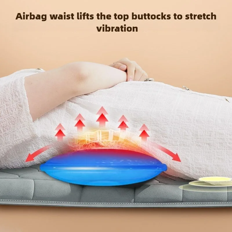 Electric Full Body Massage Mattress With Heating Hand Control Shoulder Neck Waist Airbag Back Kneading vibration Massage Cushion - Image 4