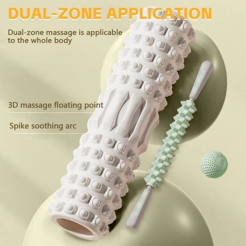 Foam Muscle Massage Rollers Density Back Foam Roller Back Pain Relief Muscle Legs Arms Recovery Yoga Fitness Training Roller - Image 4
