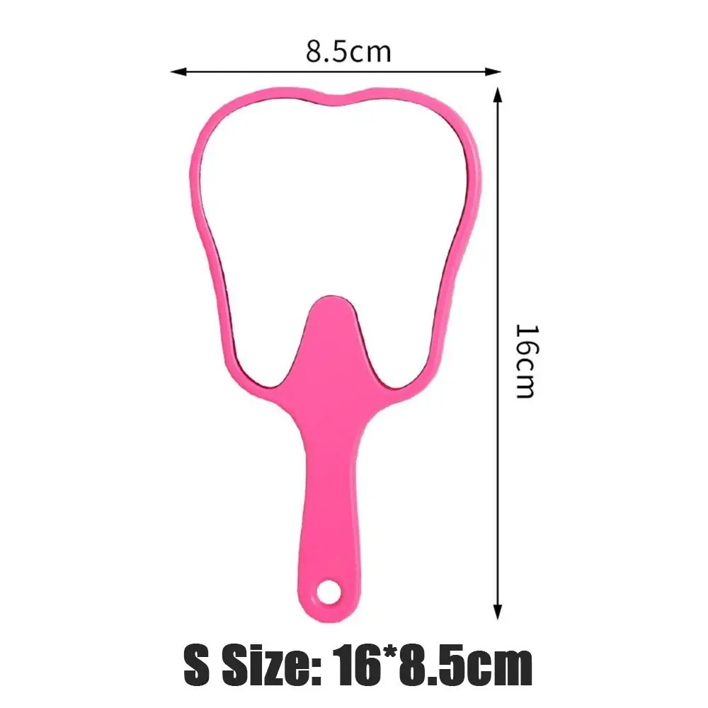 1PC Tooth Shaped Handheld Mirror Cute Makeup Mirror Durable High Definition Dental Mirrors Gifts - Image 6