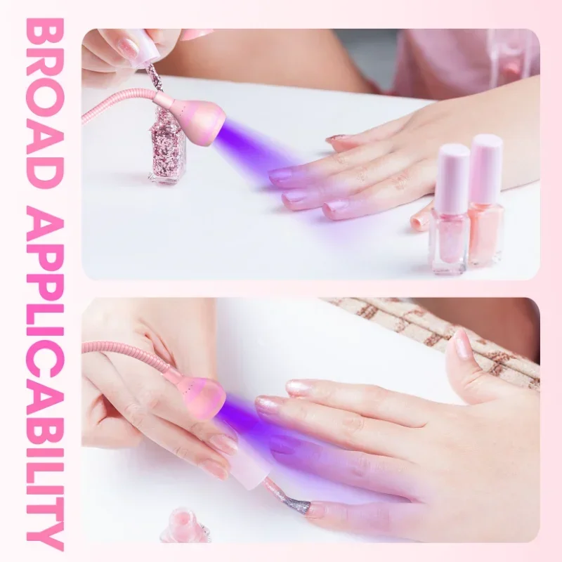 Nail Dryer Light UV Nail lamp 395nm Wavelength Clip-on Desk Mini USB For Gel Nails ongle Manicure Salon Tools - Image 4