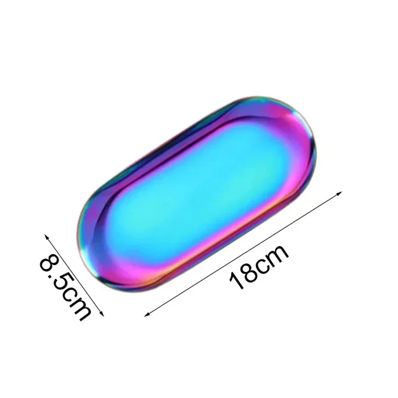 Stainless Steel Cosmetic Storage Tray Nail Art Equipment Plate Doctor Surgical Dental Tray False Nails Dish Tools Storage Tray - Image 5