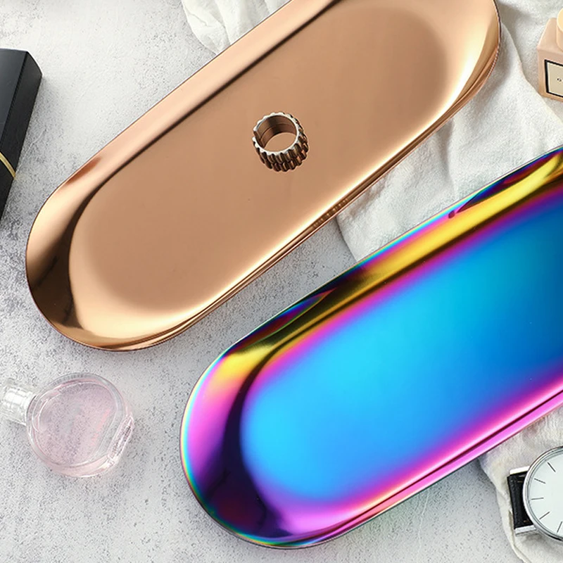 Stainless Steel Cosmetic Storage Tray Nail Art Equipment Plate Doctor Surgical Dental Tray False Nails Dish Tools Storage Tray - Image 3