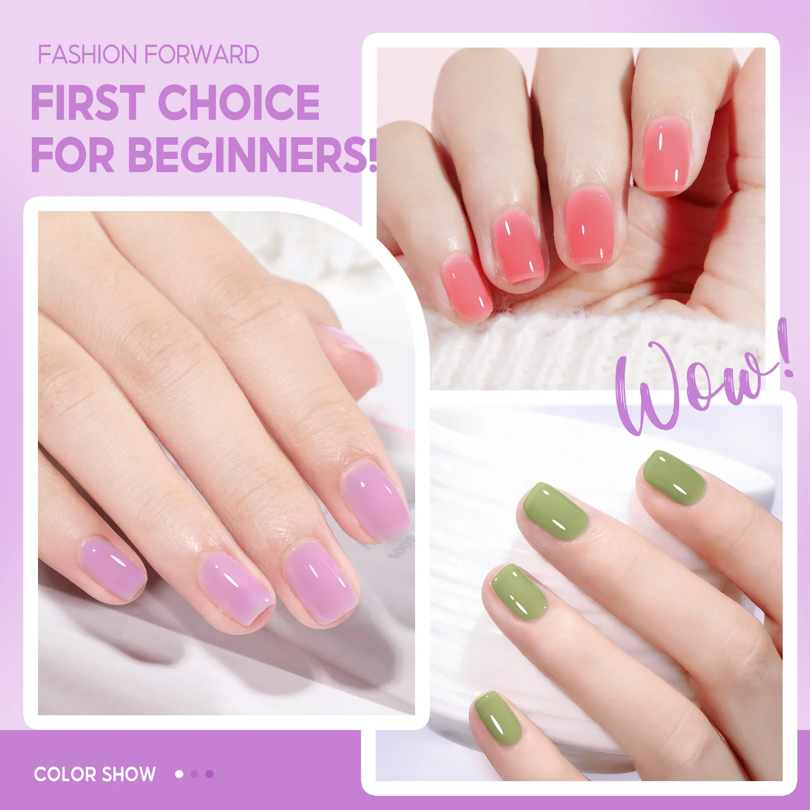 Coscelia Jelly Gel Polish Set 7ml Nail Gel Polish Crystal Translucent Clear Pink Nail Art Semi Permanent Soak Off UV LED Varnish - Image 6