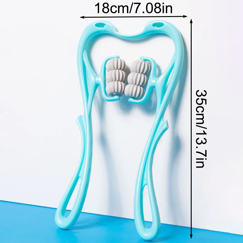 Cervical Neck Massager, Manual Neck Clamp Multifunctional Kneading Roller 6-Ball Shoulder And Neck Relaxation Massager - Image 5