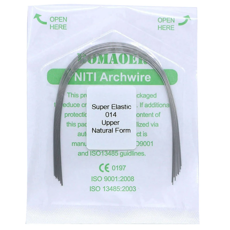 Orthodontic Nitinol Arches 5 Packs Super Elastics Dental Wire Natural Form Niti Round Arch Wires Dentist Materials Correction - Image 5