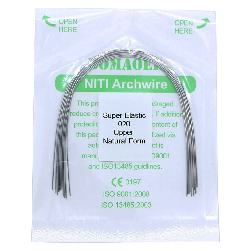 Orthodontic Nitinol Arches 5 Packs Super Elastics Dental Wire Natural Form Niti Round Arch Wires Dentist Materials Correction - Image 4