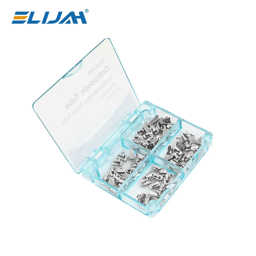 20Set/80pcs Dental Orthodontic Buccal Tubes Bondable 1st Molar Monoblock Non-Convertible Single Tube Roth MBT Dentistry Tool - Image 5
