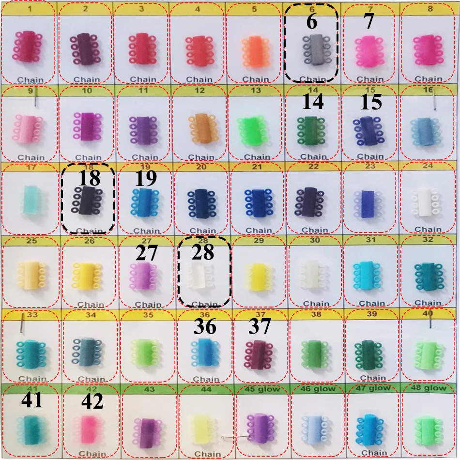 1040 pcs Dental Orthodontic Elastic Ligatie Ties Elastomeric Ligature Ties Rubber Bands O Ring Teeth Braces Dentistry Materials - Image 6