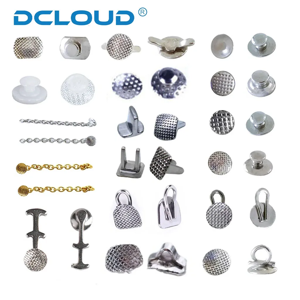 Dental Orthodontic Lingual Button Crimpable Hooks Metal Bondable Direct Eyelets Traction Hook Dentistry Accessories Materials - Image 2