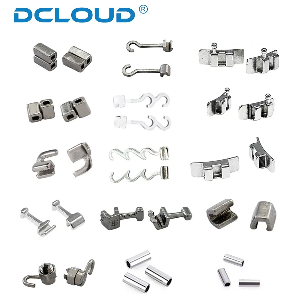 Dental Orthodontic Lingual Button Crimpable Hooks Metal Bondable Direct Eyelets Traction Hook Dentistry Accessories Materials - Image 3
