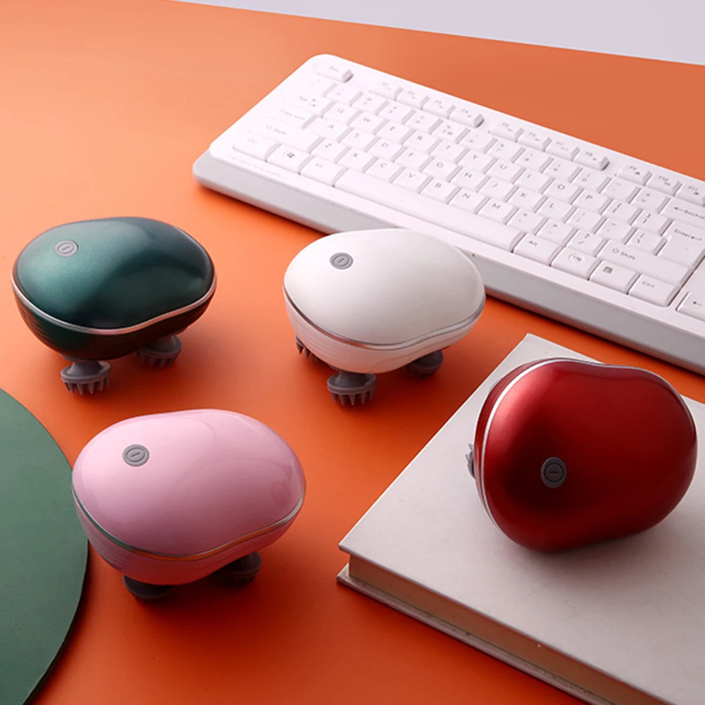 Electric Handheld Head Massager Antistress Relax Body Massage Relieving Muscle Tension Massager with Four Rotating Massage Heads - Image 6