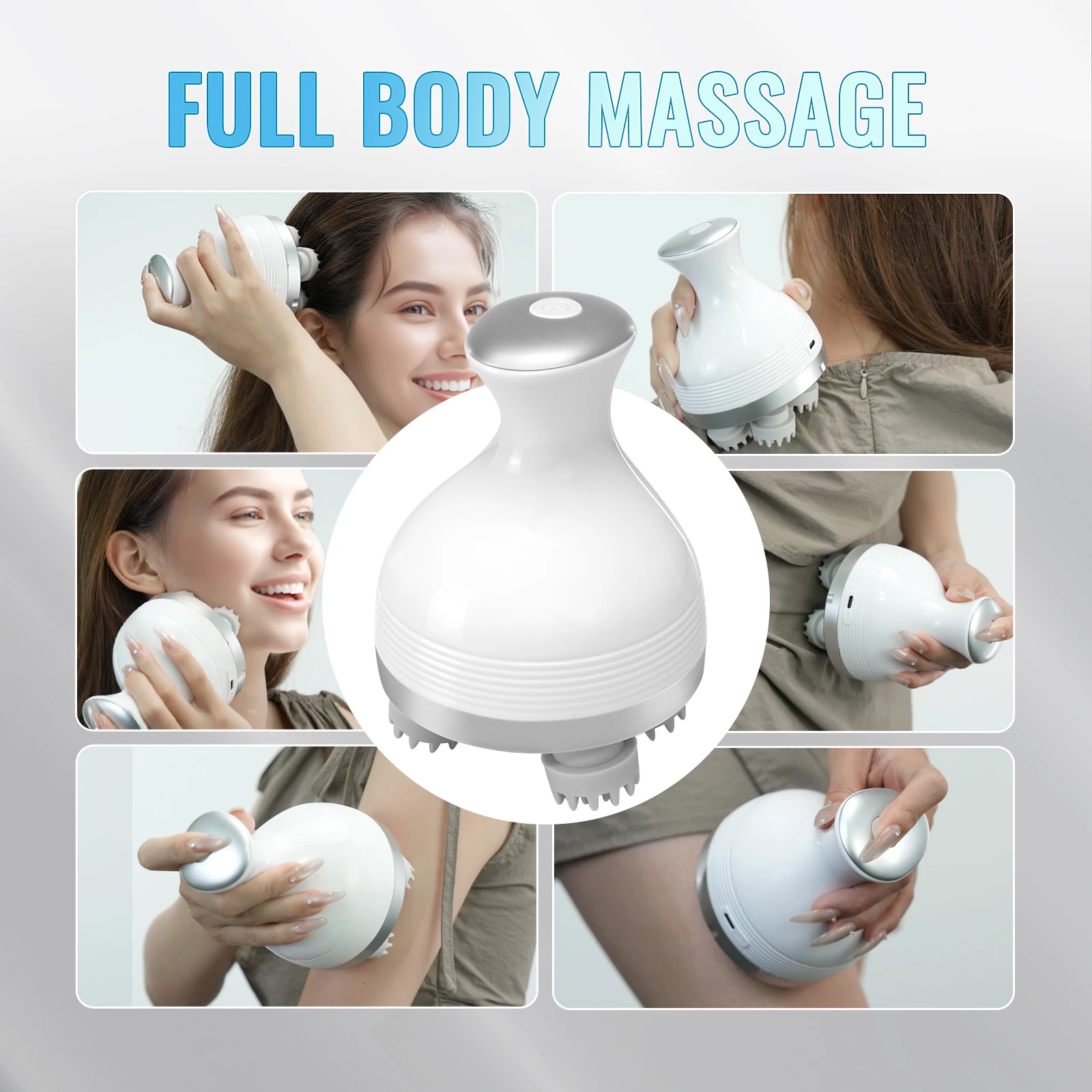 Electric Hair Scalp Massager with Kneading 84 Massage Node, Handheld Scratcher Massager for Hair Growth, Deep Clean,Stress Relax - Image 6