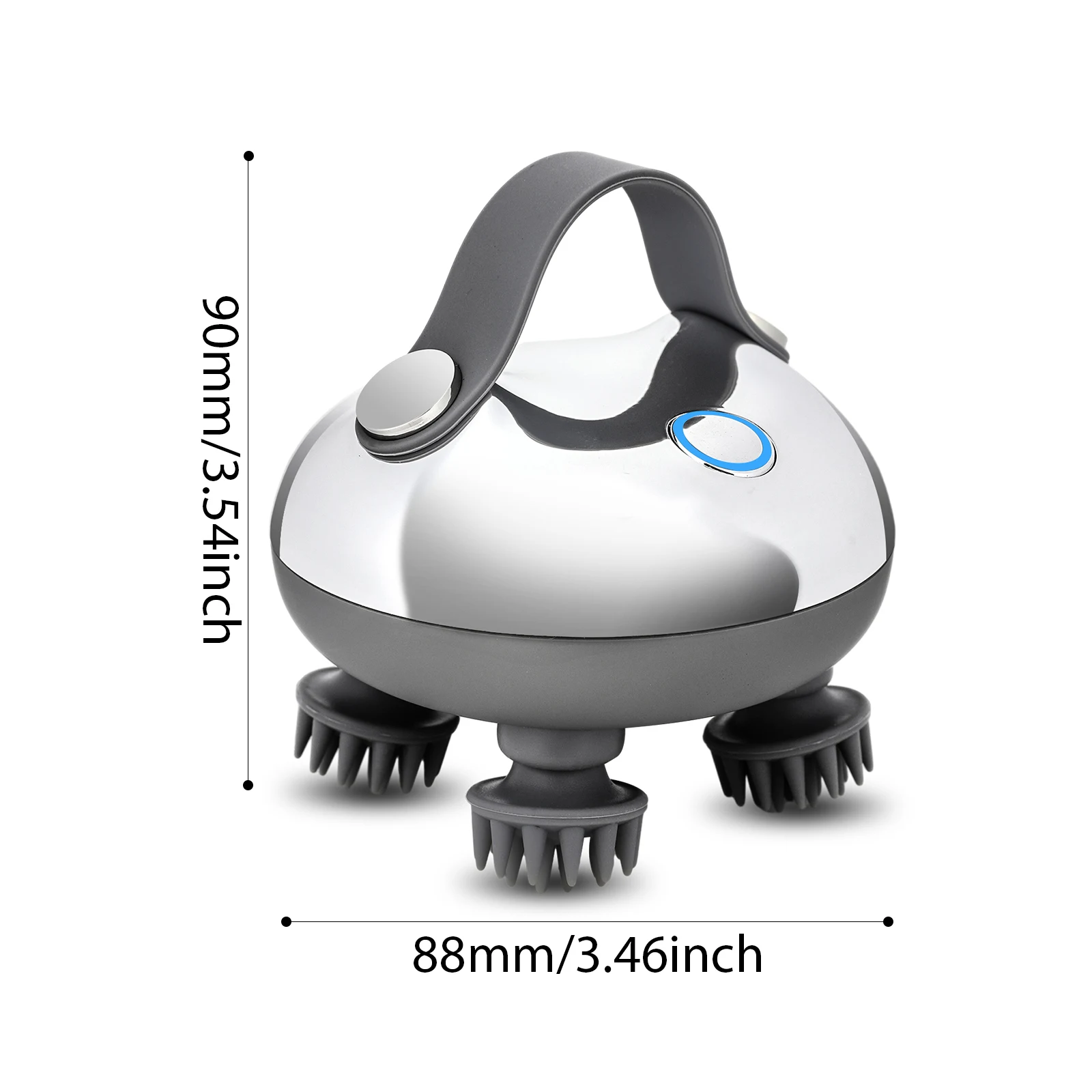 Electric Scalp Massager with 8 Silicone Massage Heads Scalp Kneading Vibrating Device 3 Modes for Hair Growth Stress Relax - Image 6