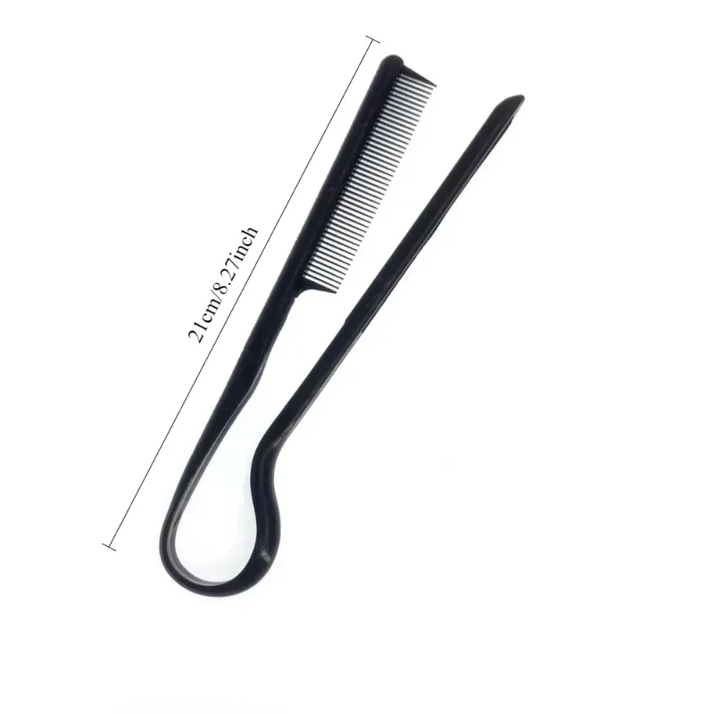 Hairdressing V-shaped Comb Hair Sorting Straight Comb Clip Styling Comb Straightening Comb Hair Tools Home Distribution Comb - Image 4