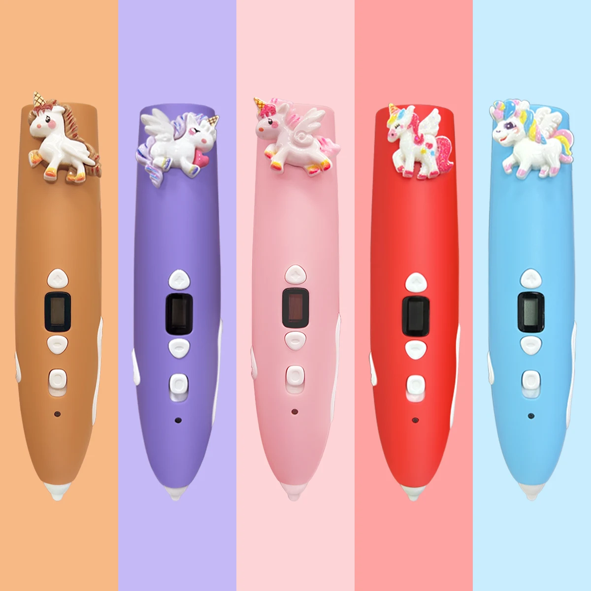 New Unicorn Low-Temperature 3D Printing Pen with 9M PCL Filament Children's Toy Popular Online Celebrity Birthday New Year Gift - Image 6