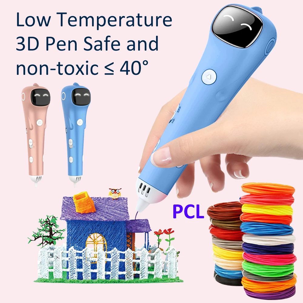 3D Printing Pen Pcl Filament Low Temperature Anti-Scald Printing Pens Usb Charging Diy Drawing Toys for Girls Boys Gift - Image 3