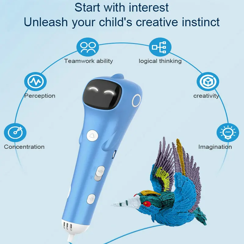 New In 3D Pen Low Temperature 1.75mm PCL Filament 3DS Printer Drawing DIY For Kids Toys Grils Boys Gifts - Image 3