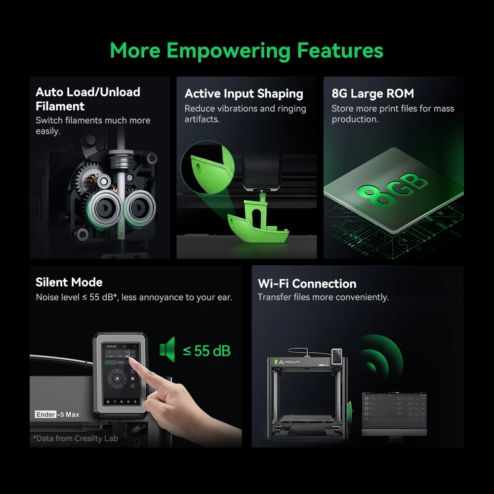Creality Ender 5 MAX 3D Printer 700 mm/s Uitra Fast Print Speed 36-point Fully Automatic Bed Leveling Big Size 400x400x400mm - Image 4