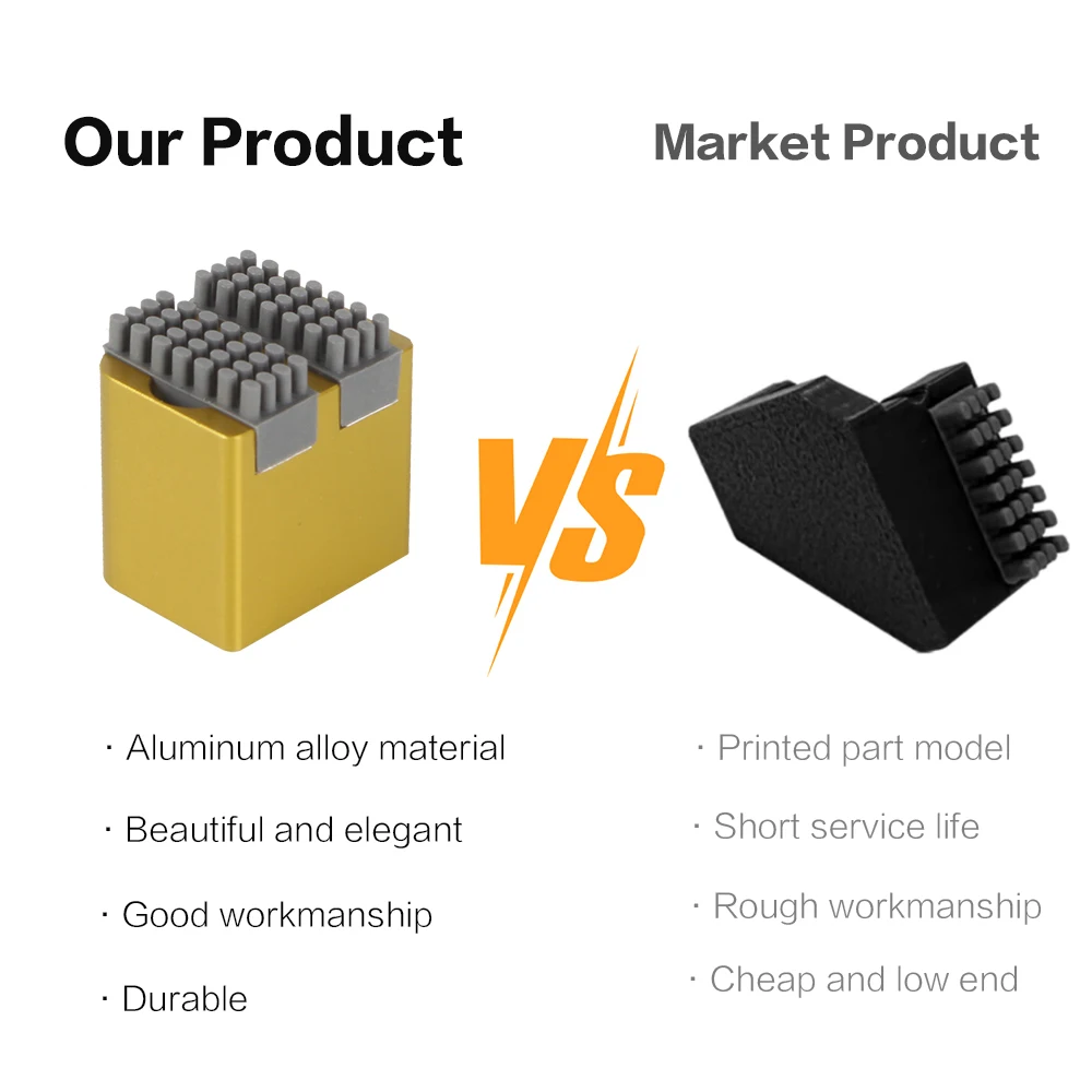 For Bambu Lab X1 P1S Series Nozzle Brush BambuLab Wiper Silicone Brush Mounted Scrubbers Print Head Cleaner Printer Head Wiping - Image 3