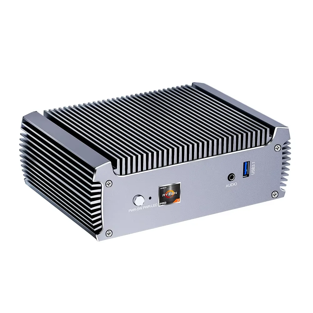 Topton FU02 Fanless Mini PC AMD Ryzen 7 7730U 8 Core 16 Threads Barebone PC 2 LANs Desktop Gaming Computer Windows 11 2x4K WiFi6 - Image 5