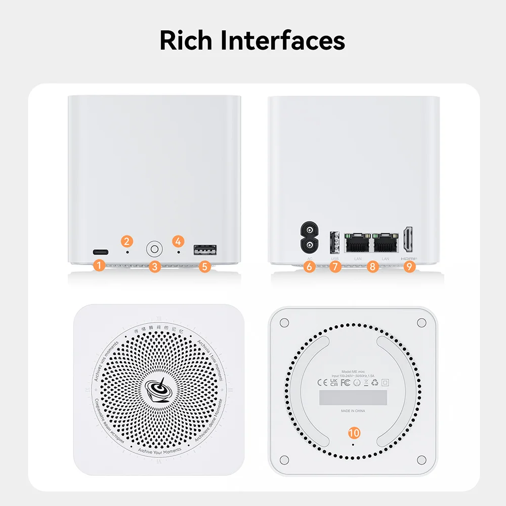 NEW Home Network Storage MINI Host Beelink ME Mini NAS Intel Twin Lake N150 LPDDR5 4800MHz 12G 16G RAM 2T SSD WiFi6 Dual 2.5 Lan - Image 5