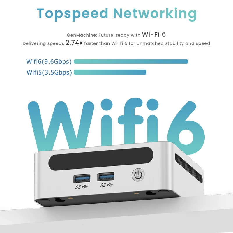 GenMachine AMD Ryzen Ren5000 5675U 5700U 5800H 5800U Mini PC Windows 11 Ryzen DDR4 3200Mhz Gaming Pc WIFI6 Diy Gaming Computer - Image 4