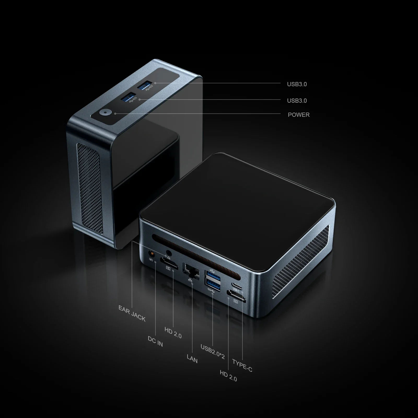 Chatreey AN2P Mini PC R5 5625U/AN2C 3550H Gaming Desktop Computer NVME SSD WIFI6 HD Windows 11 Pro - Image 5