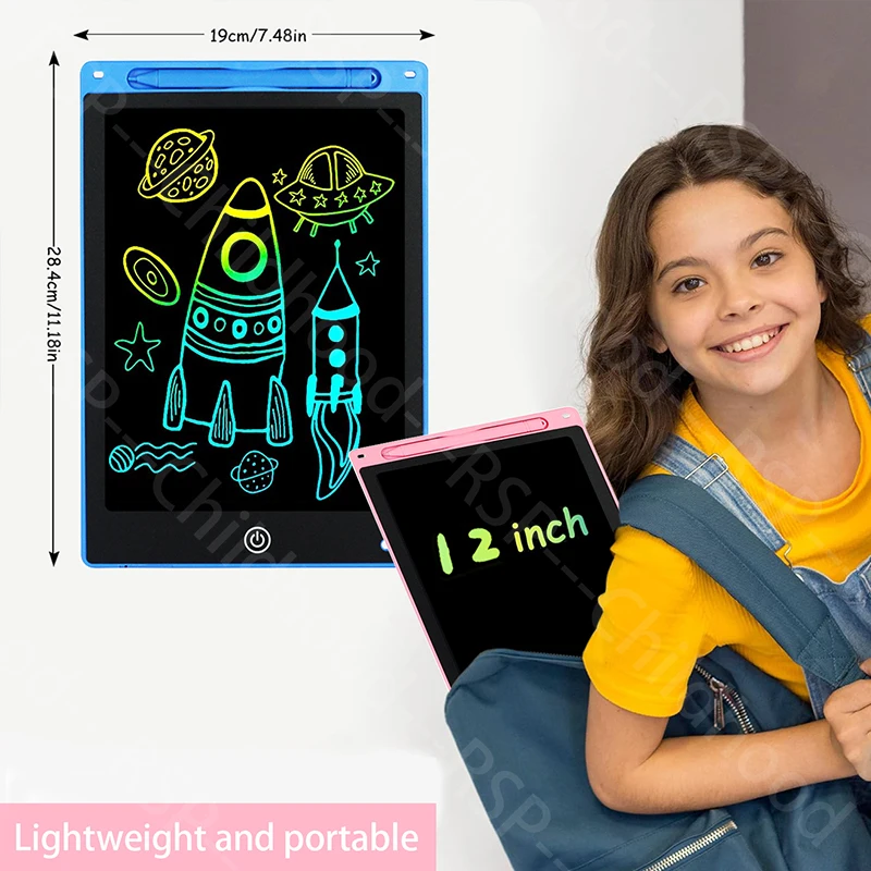 12 inch Tablets Electronic Handwriting Pad Writing Board Drawing Tablet LCD Screen Writing Tablet Digital Graphic Toys for child - Image 4