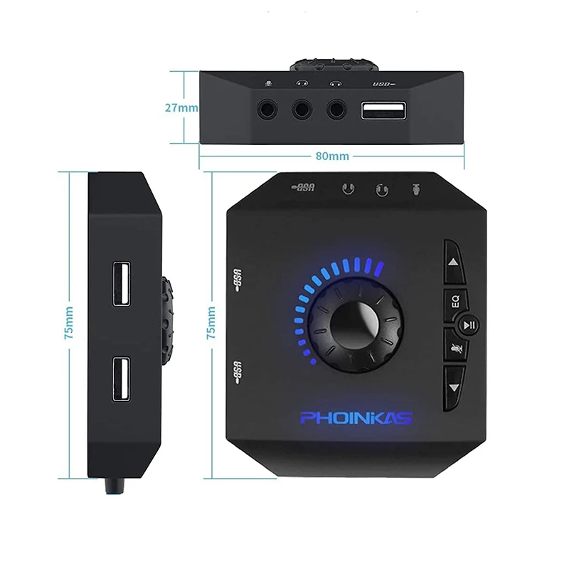 Professional Computer External Sound Card USB Audio Adapter for PC Windows Laptops Desktops with 3.5mm Interface USB Interface - Image 5