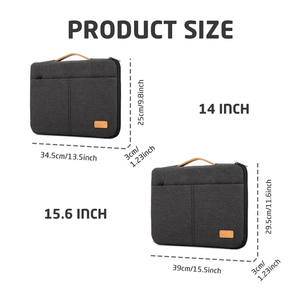 Protective Laptop Sleeve Case for 13.3 14 15.6 16 Inch New MacBook Pro M3 Max M2 M1 Slim Carrying Laptop Bag Men Women - Image 4