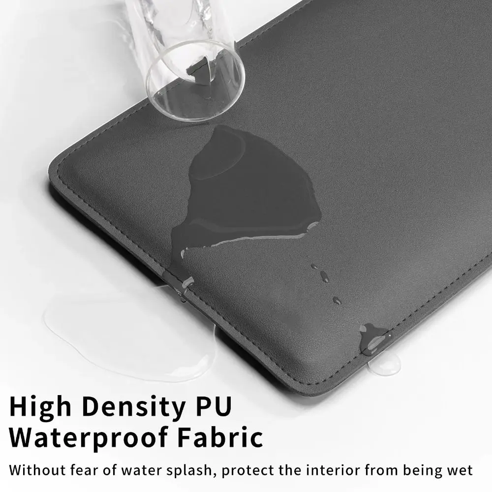 11 13 14 15 inch Laptop Sleeve Case Shockproof Ultra Thin PU Leather Ultrabook Cover Notebook Bag Protective Pouch - Image 6