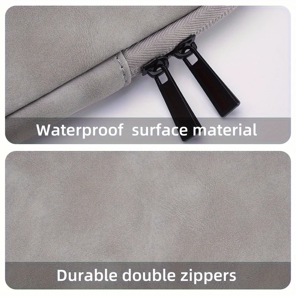 11 13 14 15 Inch Laptop PU Leather Protective Tablet Bag Computer Pouch Case Storage Bags Slim Laptop Sleeve for Macbook Perfect - Image 4