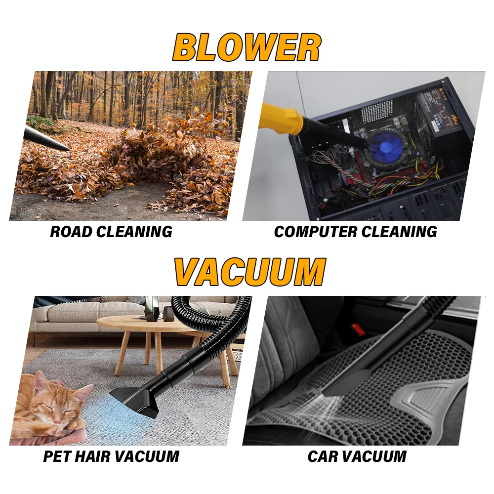 HILDA 1000W Air Blower Computer Cleaner Portable Electric Air Compressor Dust Collector Home Improvement and Tools Appliances - Image 4