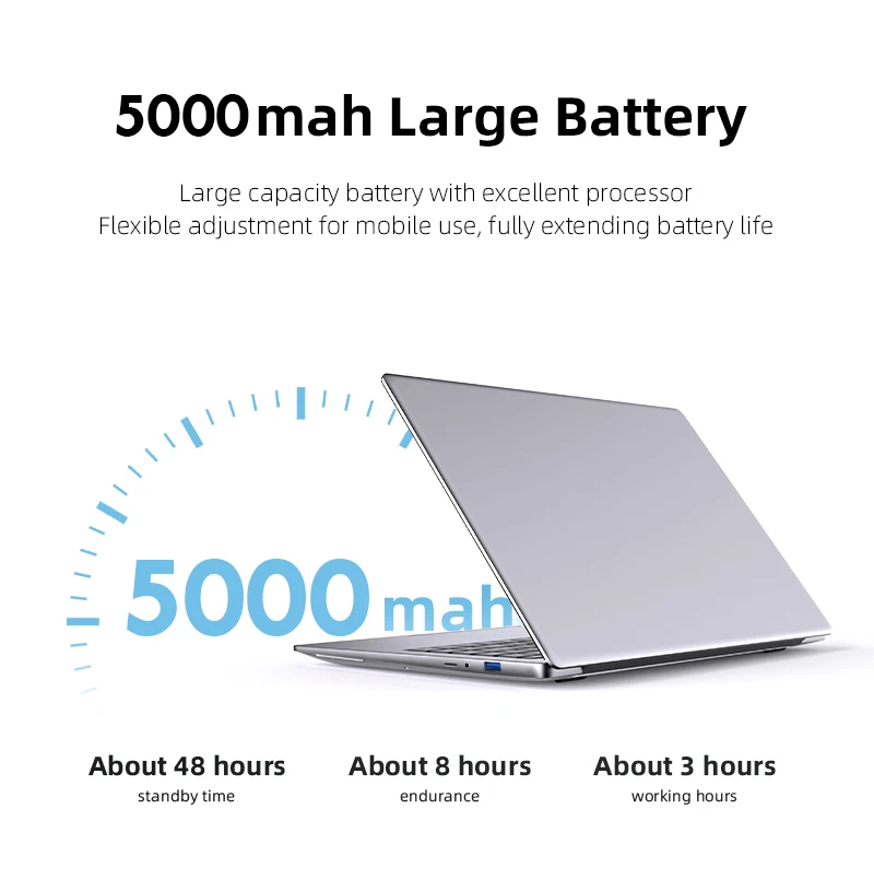 14.1" Ultra Slim Windows 11 Pro Laptop Computer intel Atom A3950 12GB RAM 1TB 2TB SSD Notebook PC 1080P HD Office Study Laptops - Image 5