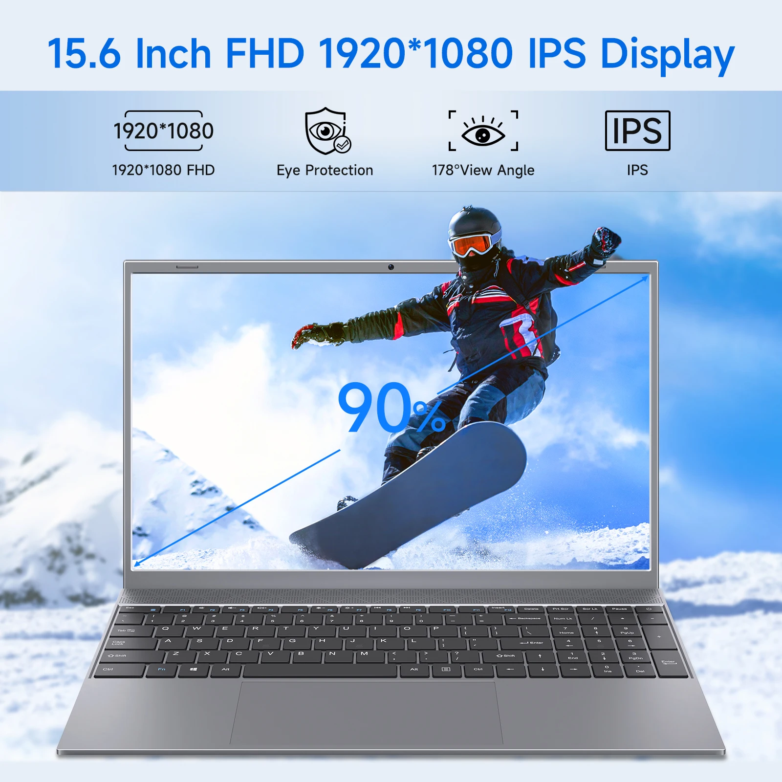 15.6 Inch Laptop J3710 8GB RAM 256GB SSD Windows 11 For Students And Business - Image 3