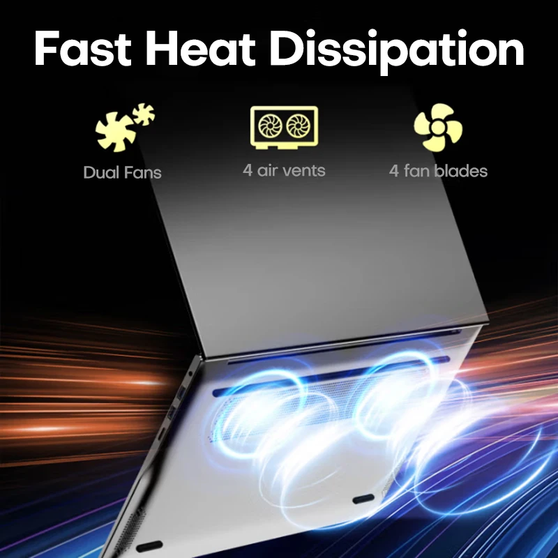 17.3" Computer Laptop intel Celeron N5095 16GB DDR4 1TB SSD Windows 11 Fingerprint Office Laptops Notebook Computer Portable PC - Image 5