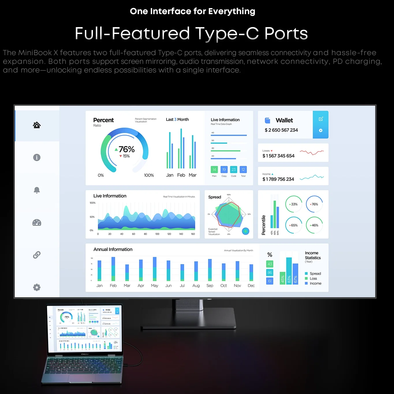 CHUWI MiniBook X N150 Laptop 10.51 Inch 16GB /12GB RAM 512GB SSD 2-in-1 Yoga Mode Intel Windows 11 Notebook 360° Flipable WiFi 6 - Image 6