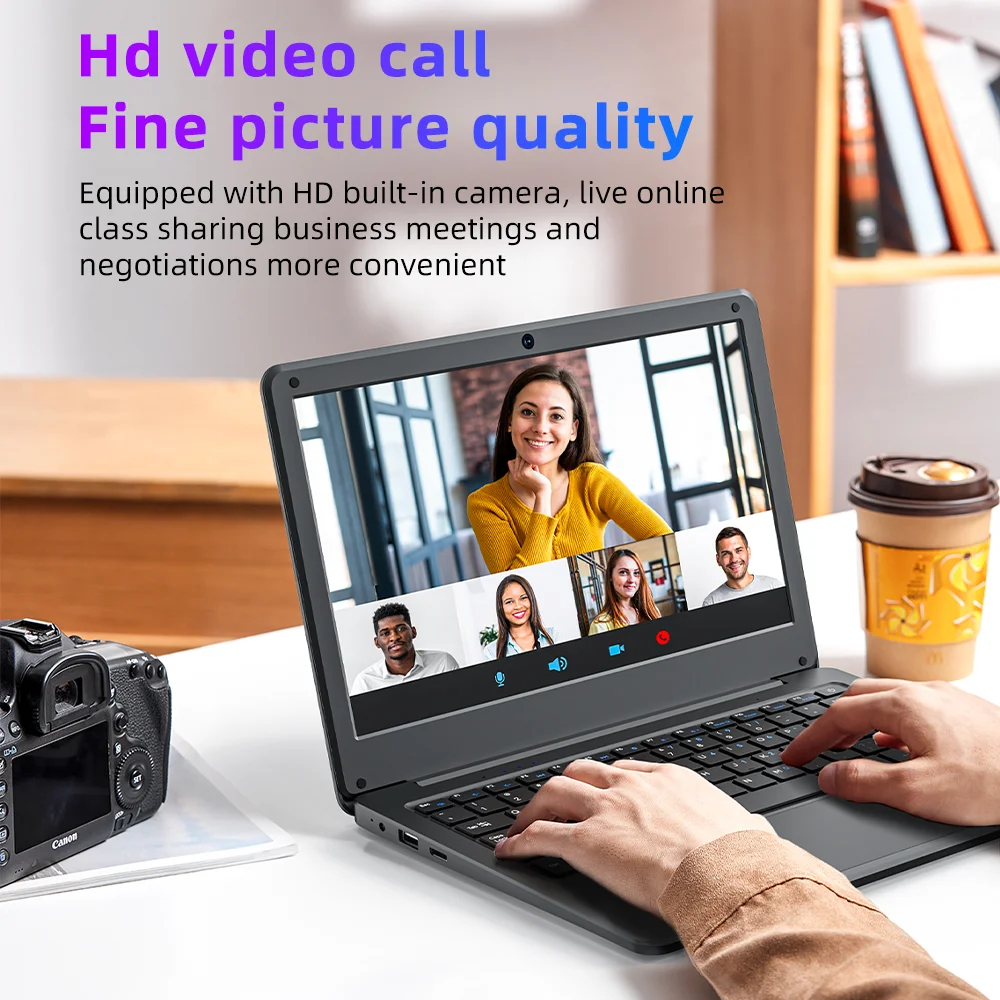 BYONE 11.6 Inch Mini Laptop Intel Celeron N4000 8GB RAM 128GB 256GB SSD Wifi Office Study Pink Portable Ultraslim Pocket Laptops - Image 5