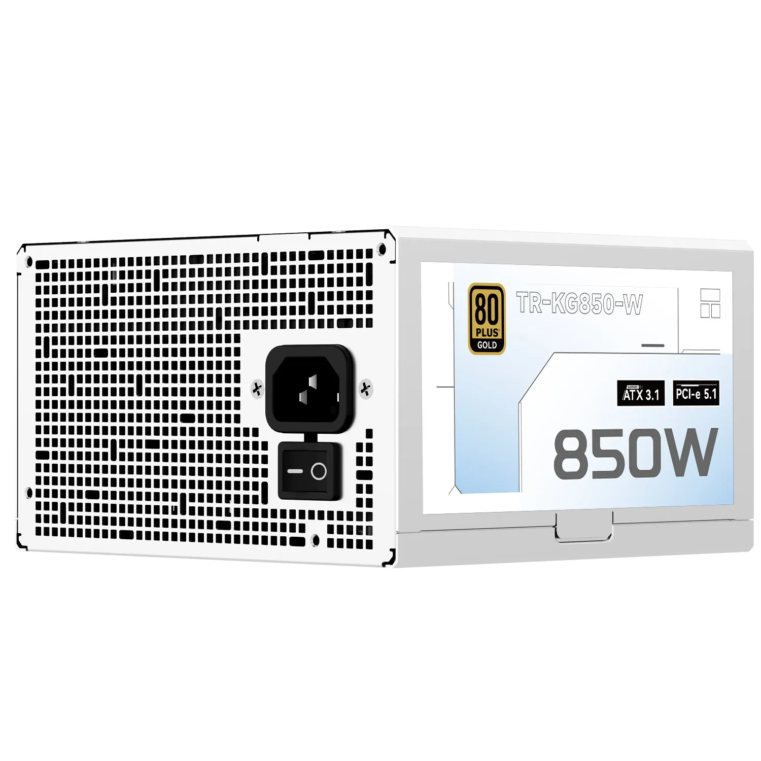 Thermalright TR-KG850 White Gold medal fully modular power supply/support ATX3.1/Voltage 100-240V/850W/750W support PCI-E5.1 - Image 3