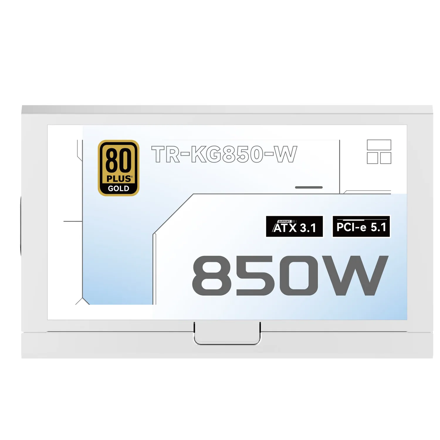 Thermalright TR-KG850 White Gold medal fully modular power supply/support ATX3.1/Voltage 100-240V/850W/750W support PCI-E5.1 - Image 2
