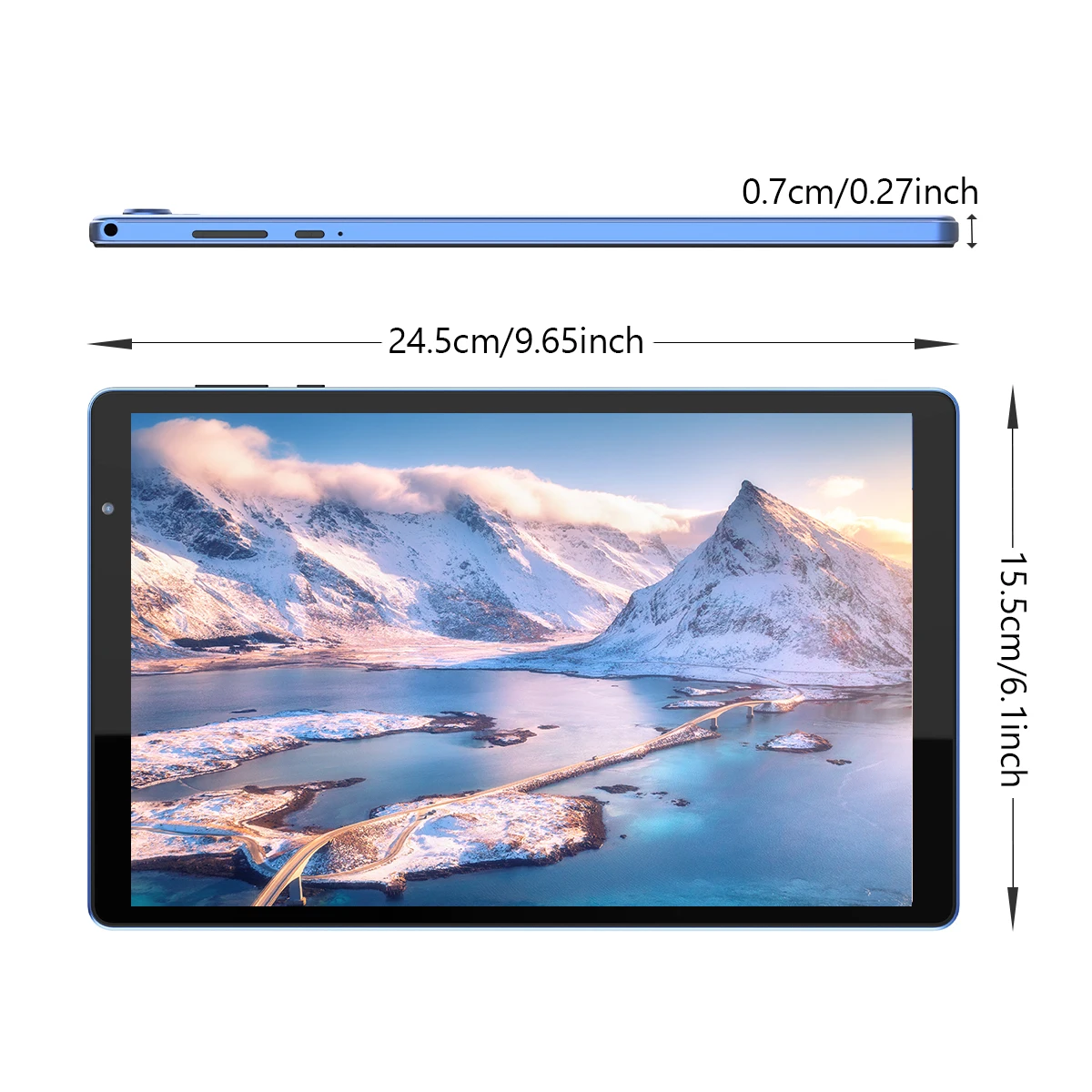 10-inch Android 12 tablet, quad-core processor, 4(2+2) GB RAM, 32GB ROM, Bluetooth, WiFi, dual cameras - Image 6