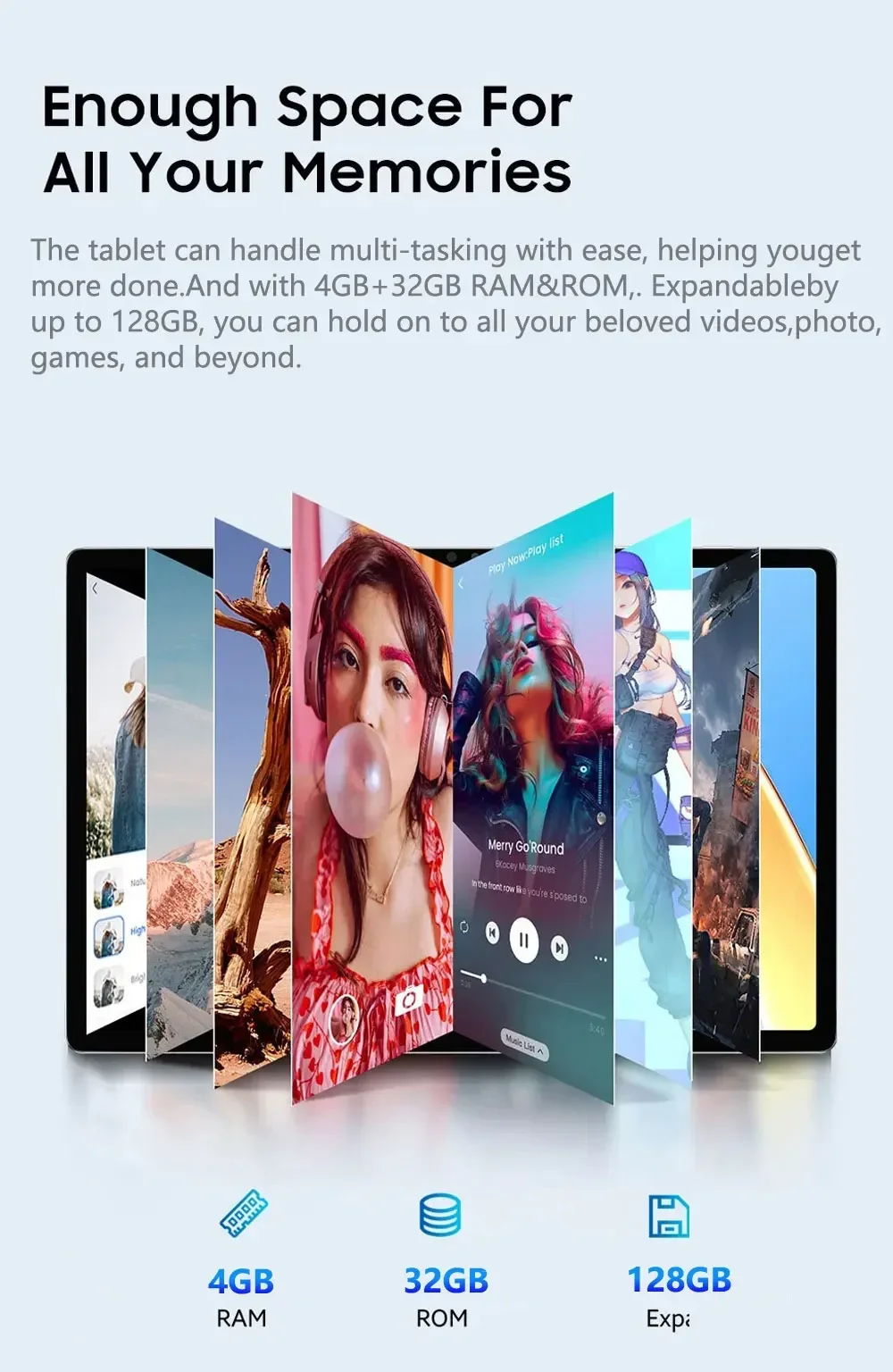 Pad 7S Pro Global Version Tablets Android Tablet PC 4GB+32GB Original 5G Dual SIM Children Kids Tab Tablet With keyboard 2025 - Image 3