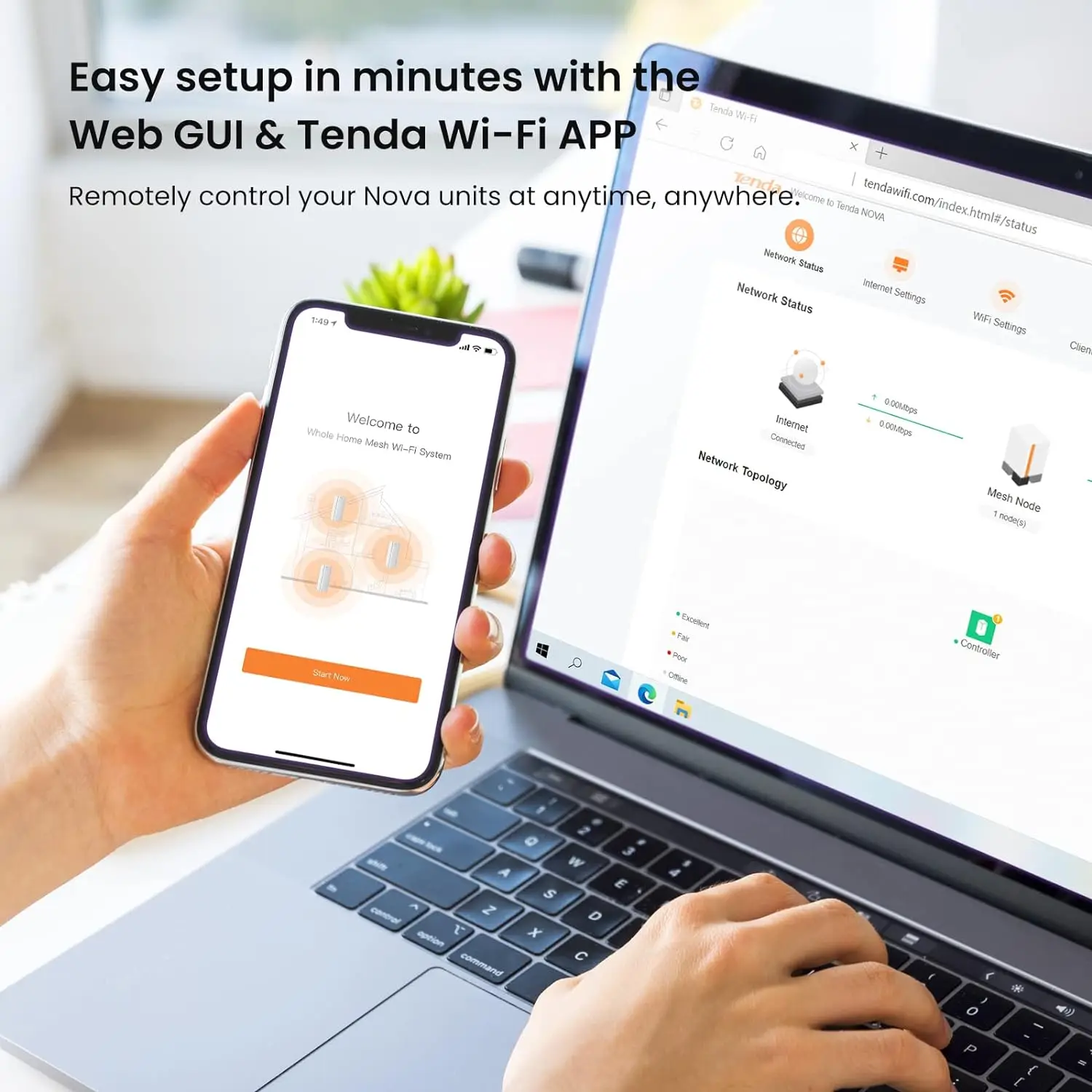 Tenda AX3000 WiFi6 Mesh System EM/MX12 Wireless Router Wi-Fi6 Mesh WiFi Router up to 7000 sq.ft. Wifi range extender WIFI 6 Mesh - Image 6