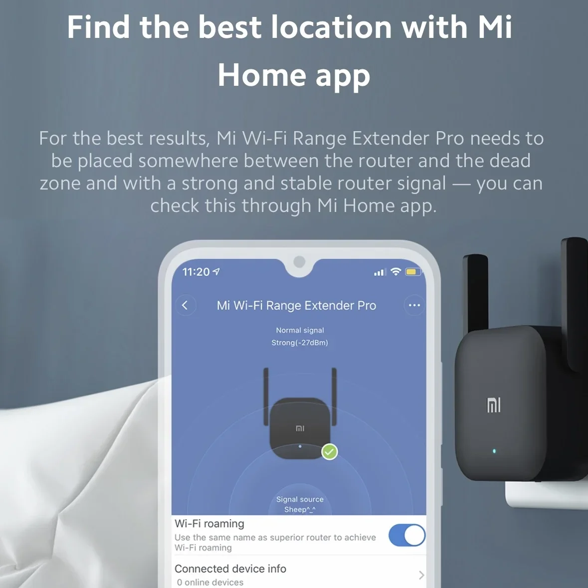 Xiaomi Pro 300Mbps WiFi Extender Booster 2.4G Wireless Repeater, Dual Antenna Network Signal Amplifier for Home Router Coverage - Image 4