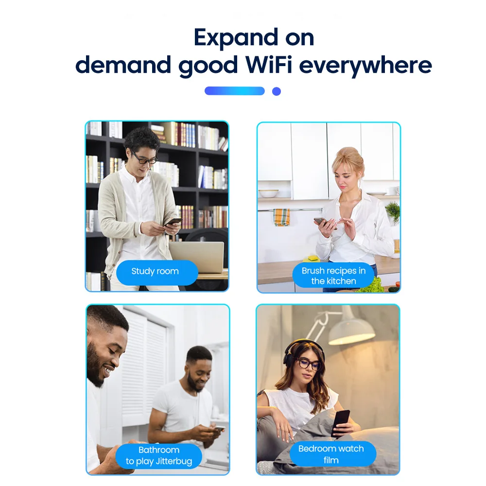 Wireless WiFi Repeater Wifi Signal Booster Dual-Band 2.4G WiFi Extender 802.11bgn Gigabit EU US Plugs WiFi Amplifier WPS Rout - Image 6