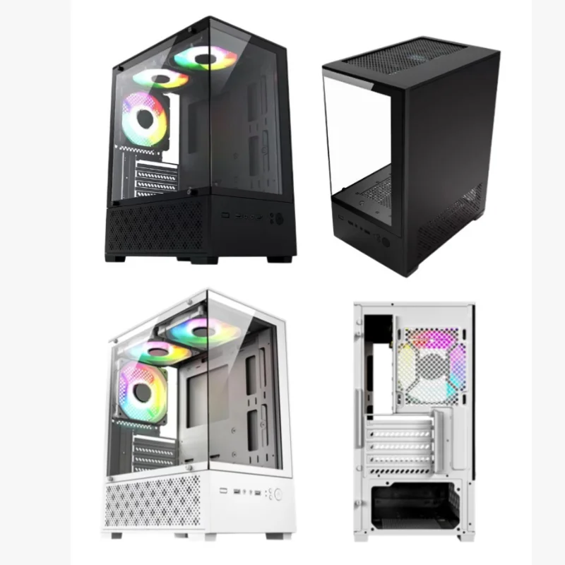 X2 Computer Case M-ATX Mini-ITX Motherboard Seaview Room Side Transparent Desktop Chassis USB3.0 Support 240 Water Cooler - Image 6