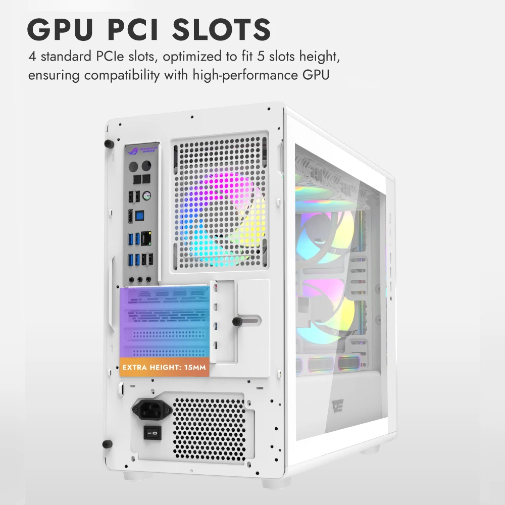 Darkflash DB460M PC Case USB3.0 Tempered Glass Side Panel M-ATX Computer Game Chassis Supports 360mm Water Cooling Gamer Cabinet - Image 4