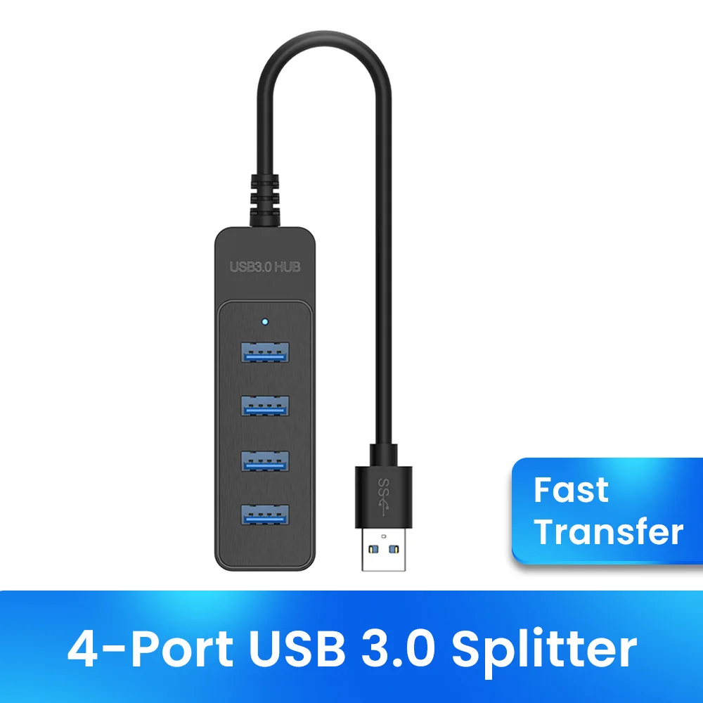 Elough 4 Ports USB HUB 3.0 High Speed Multi USB 3.0 Splitter Type c USB 2.0 Expander Power Adapter For PC Computer - Image 6