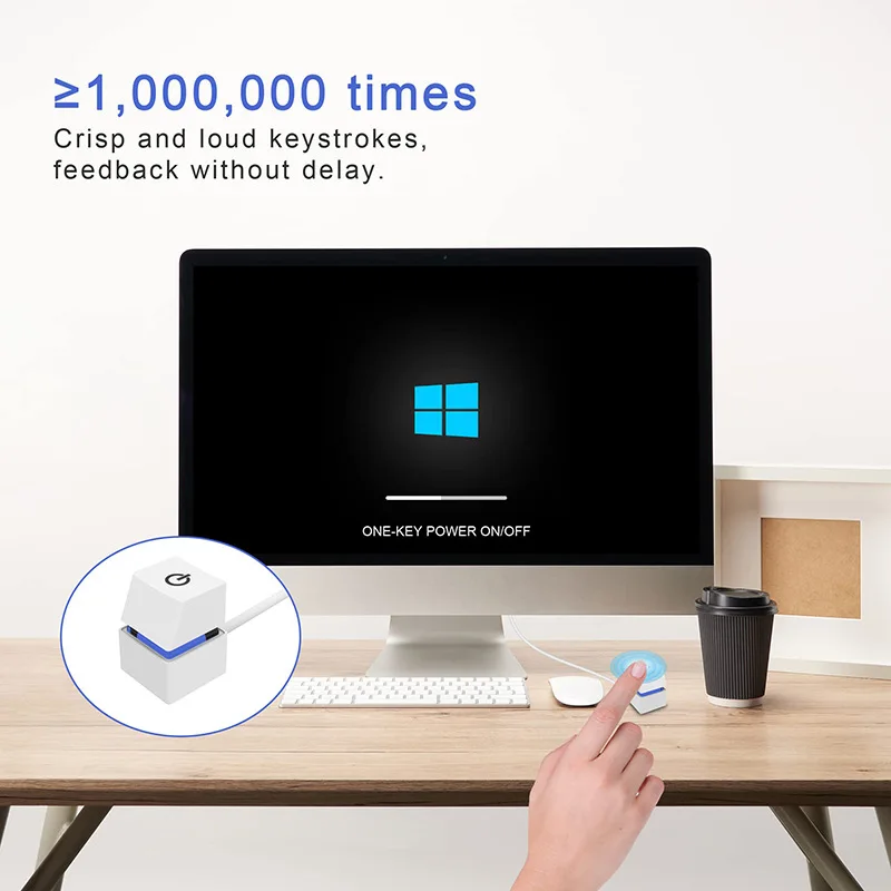 Desktop Computer Power Switch 1m/2m/5m/10m PC Motherboard External Start On/Off Button Extension Cable PC external power button - Image 5